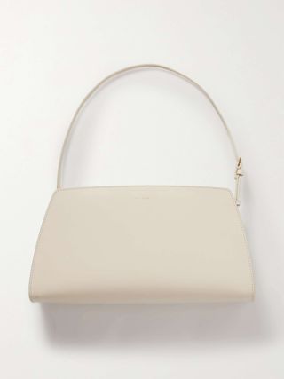 Dalia Glossed-Leather Shoulder Bag