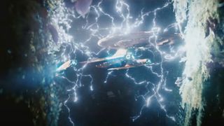 The Spore Drive activating in Star Trek Discovery