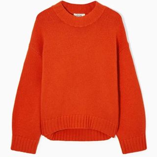 COS CHUNKY PURE CASHMERE CREW-NECK JUMPER 