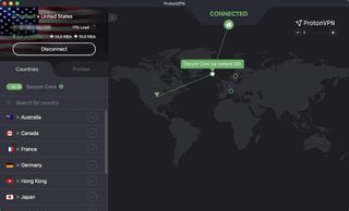 Proton VPN free review - Proton VPN client