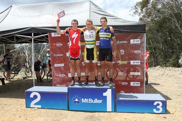 U19 Men's podium: Ben Bradley, Billy Sewell, Benjamin Forbes