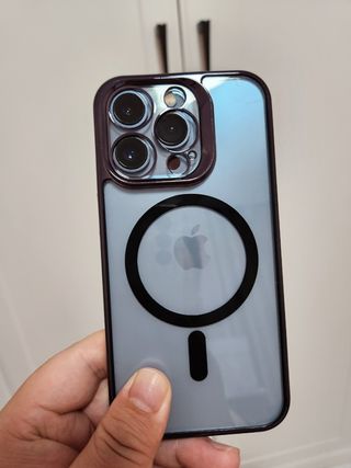 An iPhone 13 Pro in an iPhone 14 Pro case