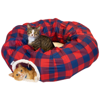 Kitty City Cat Furniture Tunnel Cat Bed (Plaid) |RRP: $42.99 | Now: $36.62 | Save: $6.37 (14%) at Walmart