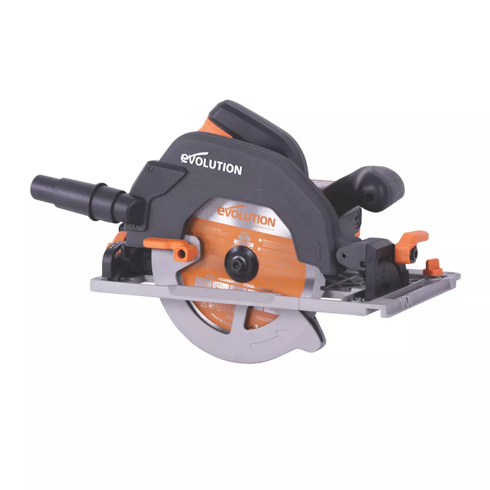 Evolution R185ccsx+ 1600w 185mm Electric Track Compatible Circular Saw 240v