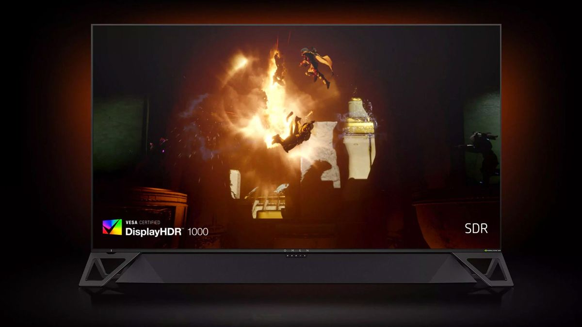 Your Next Tv Could Be The Giant Hp Omen X Emperium Pc Gaming