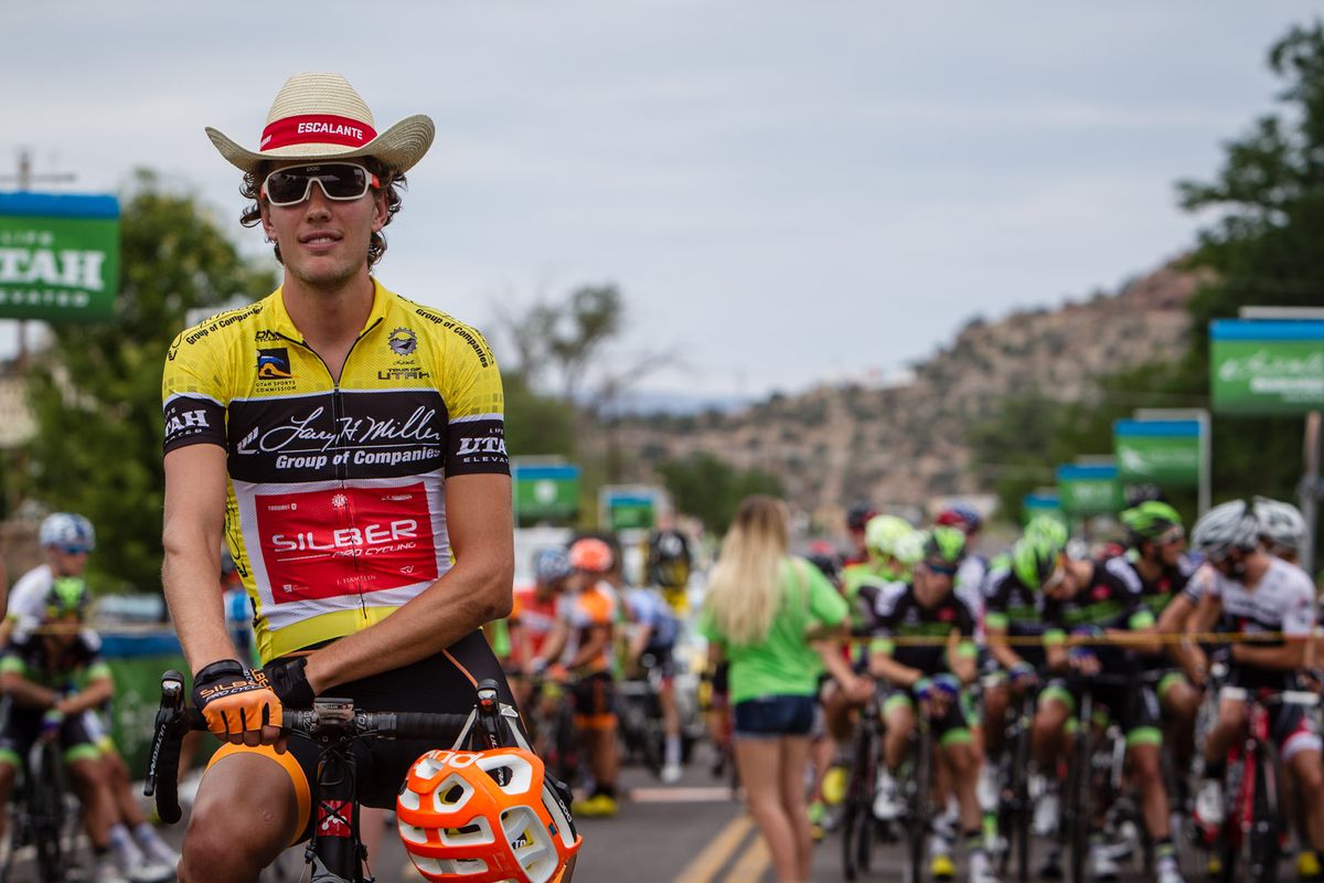 Kristofer Dahl (Silber) on the start line