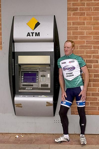 It's in the bank? Joel Pearson (Credit Collect-Prime Estate) will be banking on a few more sprint points before wrapping up the Tasco Sprint Points Championship on the final stage in Mildura.