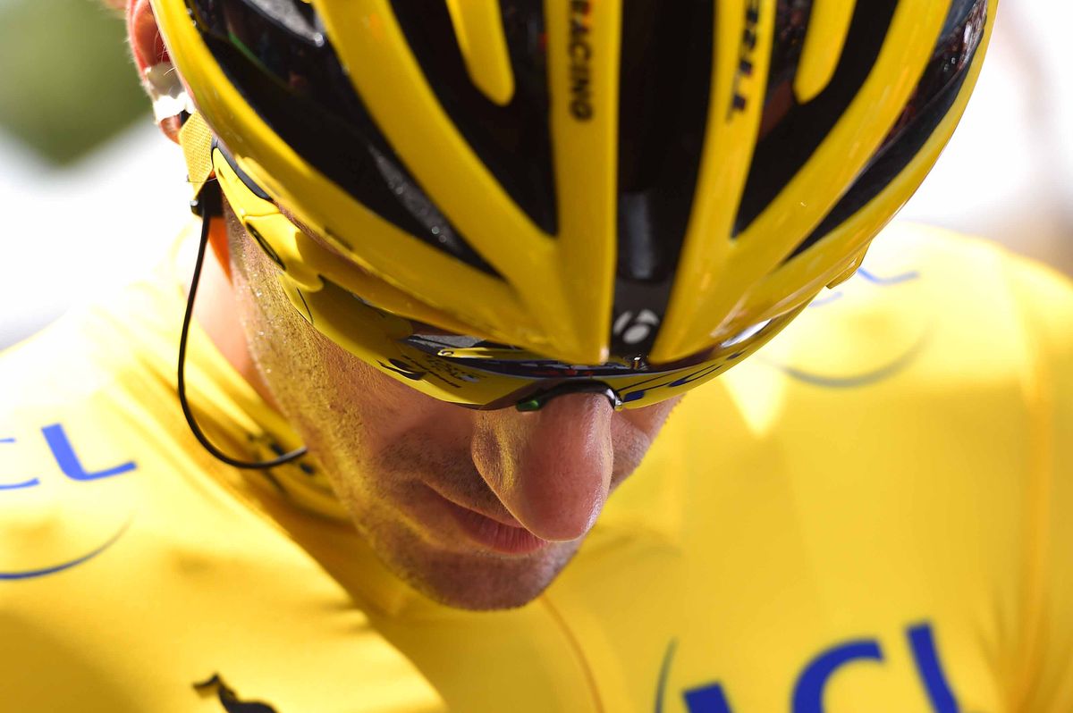 The face of Fabian Cancellara on the morning of stage 3