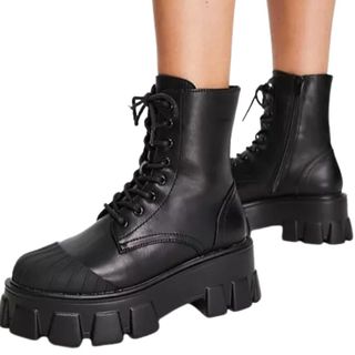 ASOS black stompy boots