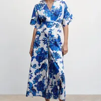 Floral Cropped Jumpsuit, $99.99 (£59.99) | Mango