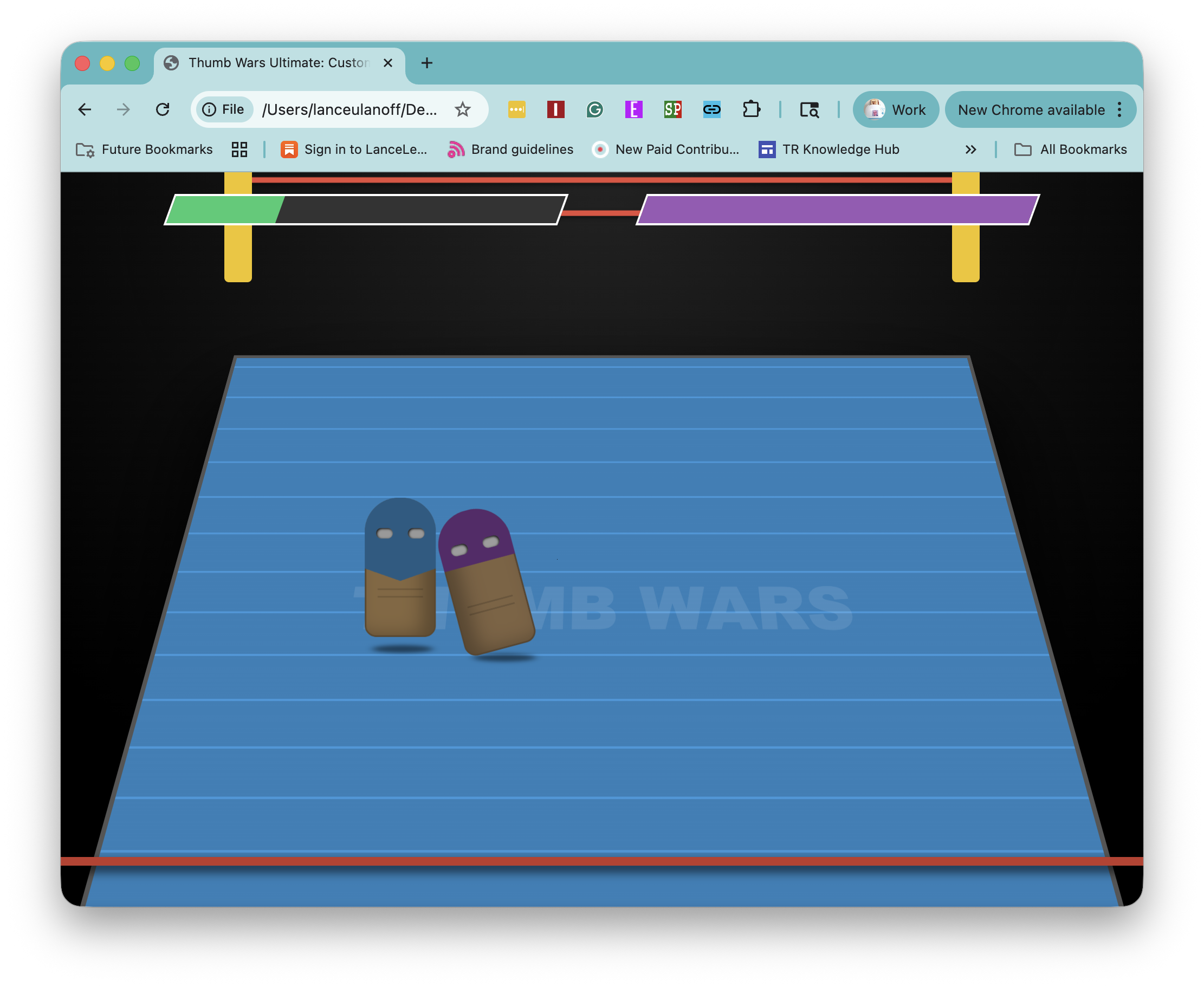 Gemini 3 Pro Thumb Wars
