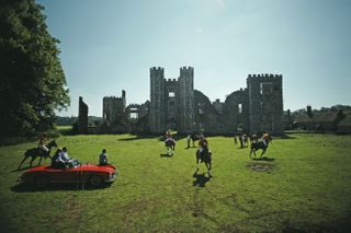 Polo against the backdrop of a ruined castle? It can only be Cowdray