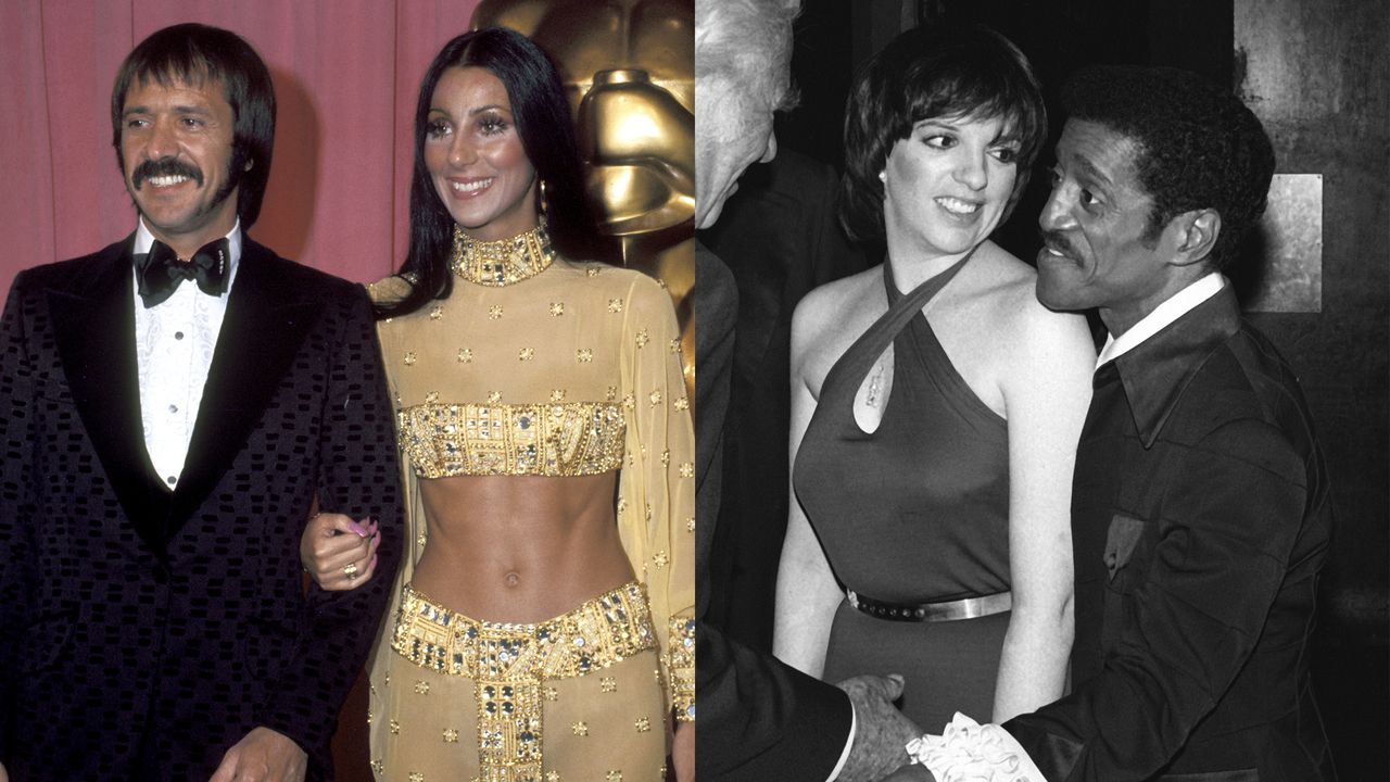 best 70s red carpet moments sonny cher liza sammy