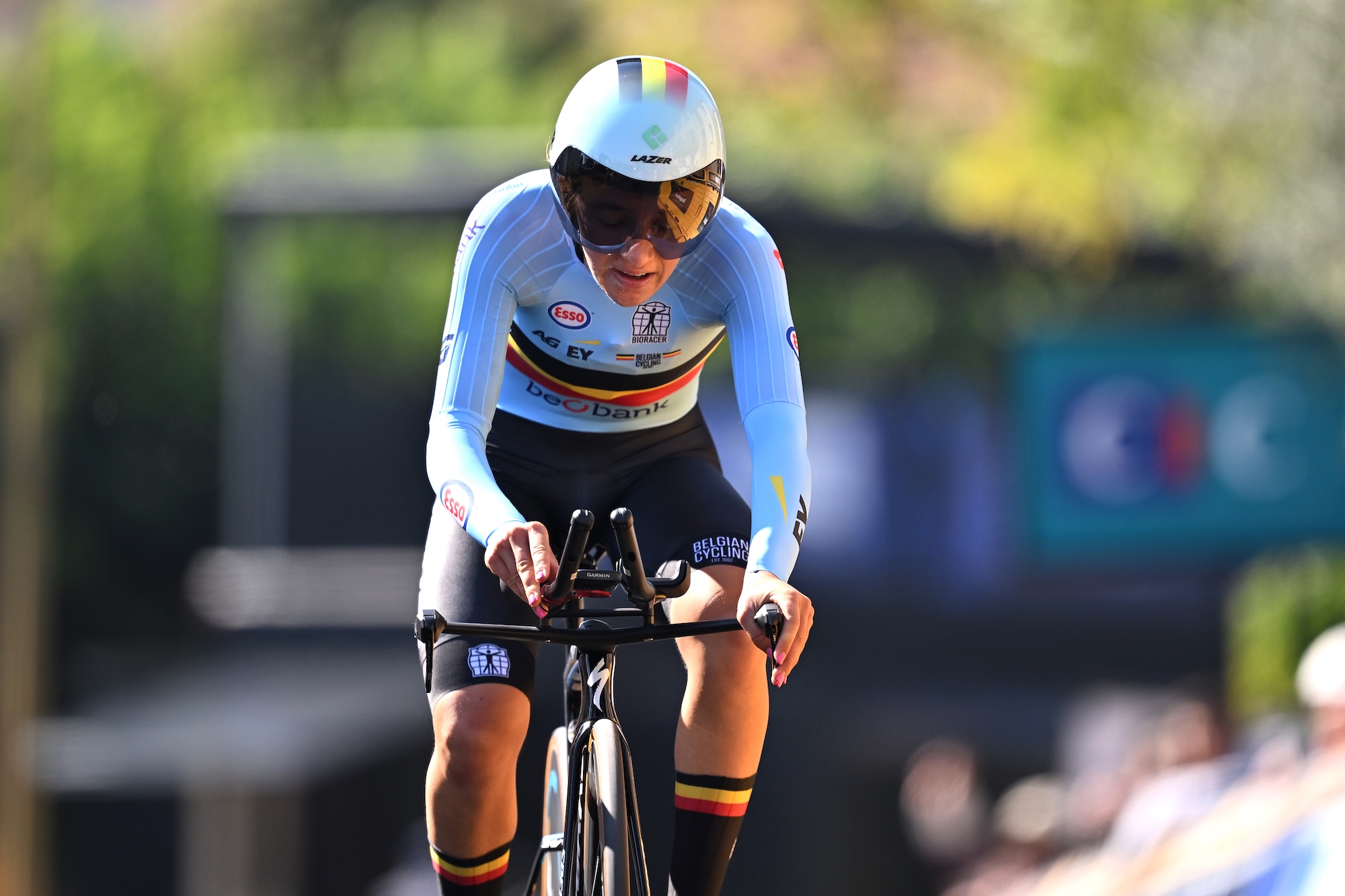 Luca Vierstraete and Team Belgium competes during the 31st UEC Road Cycling European Championships 2025
