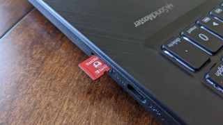 Nintendo Switch MicroSD card in computer