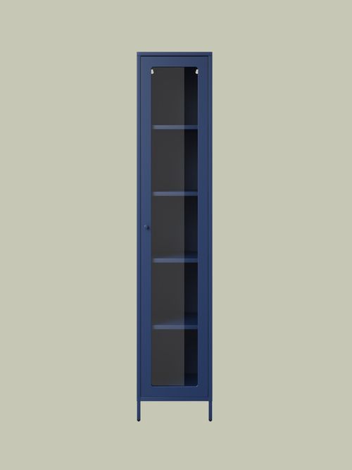 Talisk Industrial Metal and Glass Cabinet