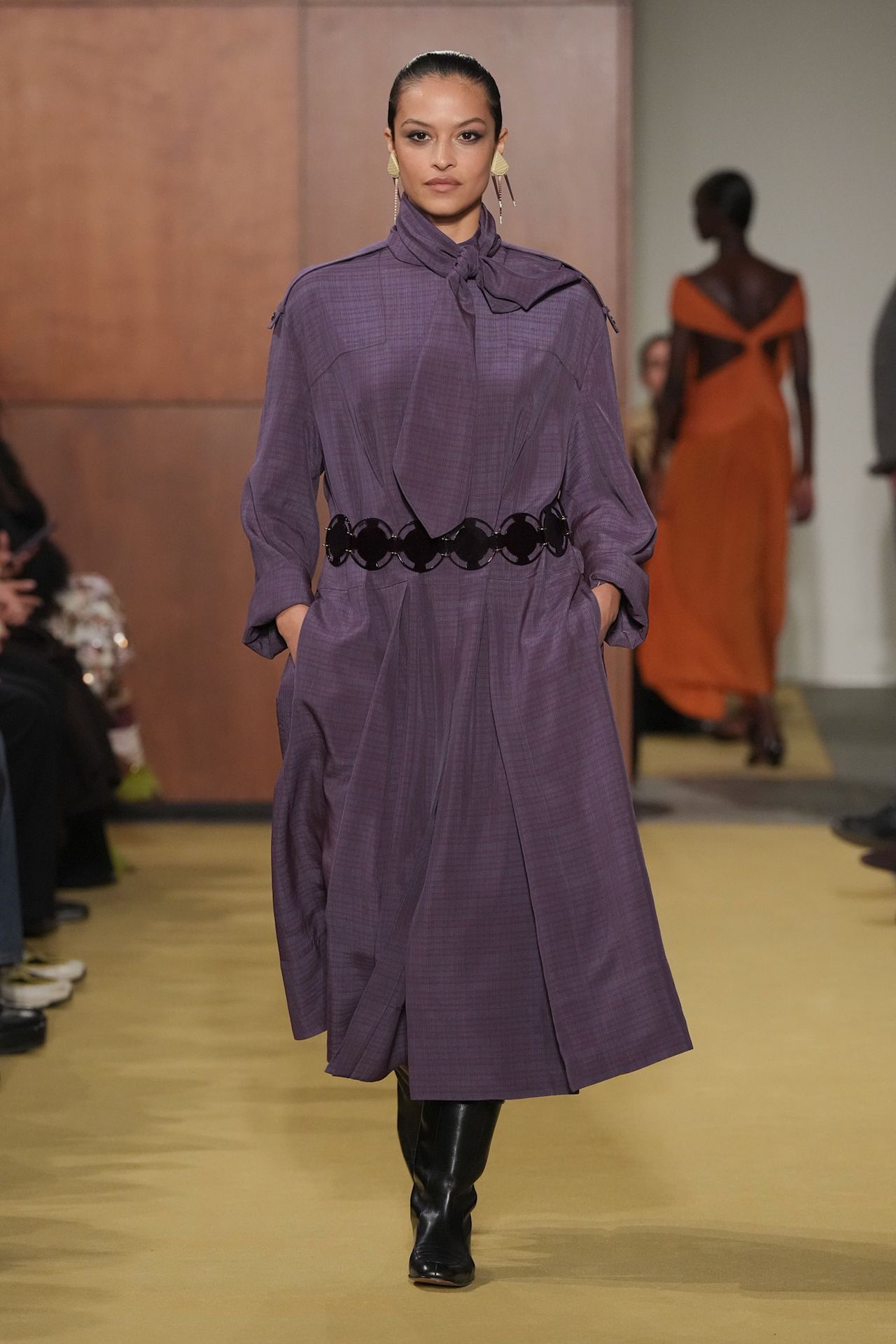 models on the Fall 2026 Tory Burch fashion show runway