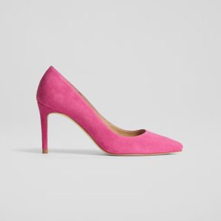 LK Bennett Suede Stiletto Heel Pointed Court Shoes