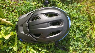Top view of helmet