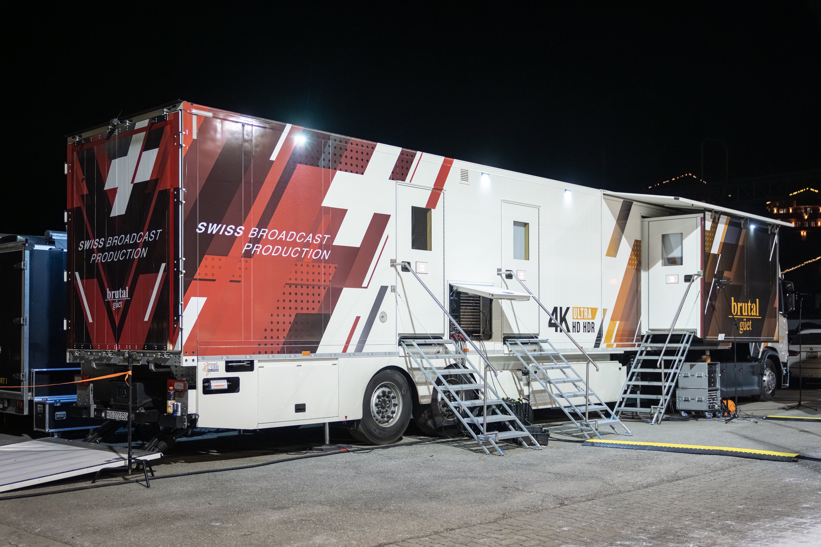 The Swiss broadcast service provider brutal g&uuml;et used its new OB truck S12 at the even