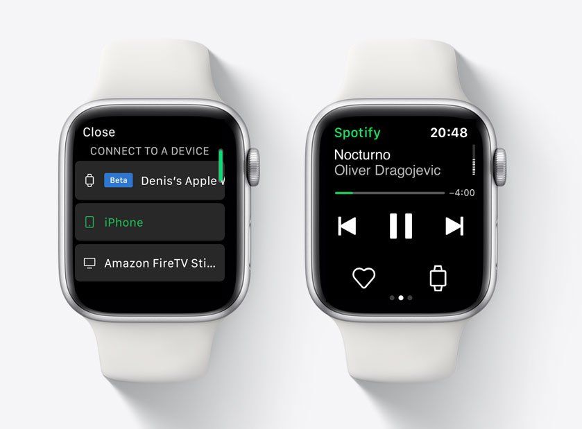 Can you use spotify on apple deals watch series 4