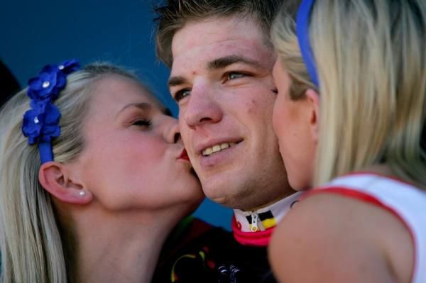 Jurgen Roelandts (Omega Pharma-Lotto) retained his young riders jersey till the end.