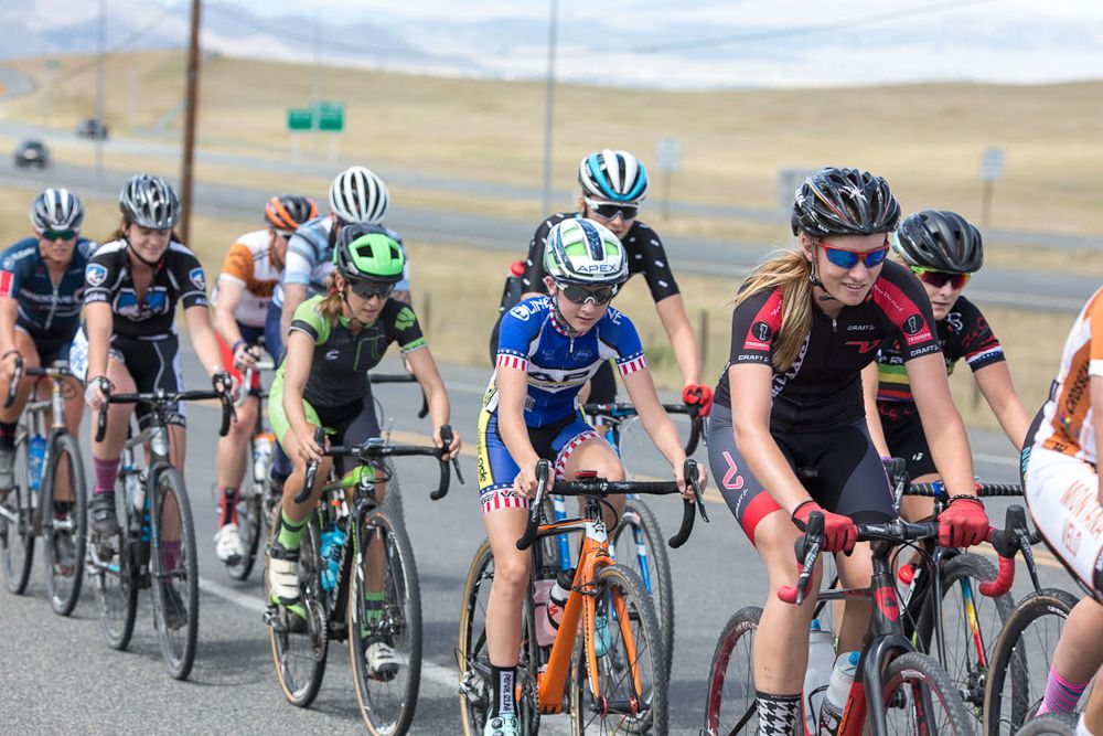 The Montana Cross Camp women out on a group ride