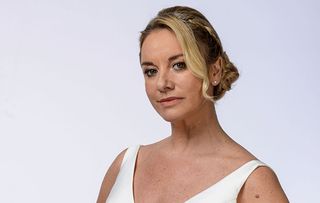 EastEnders Mel Owen in her wedding gown