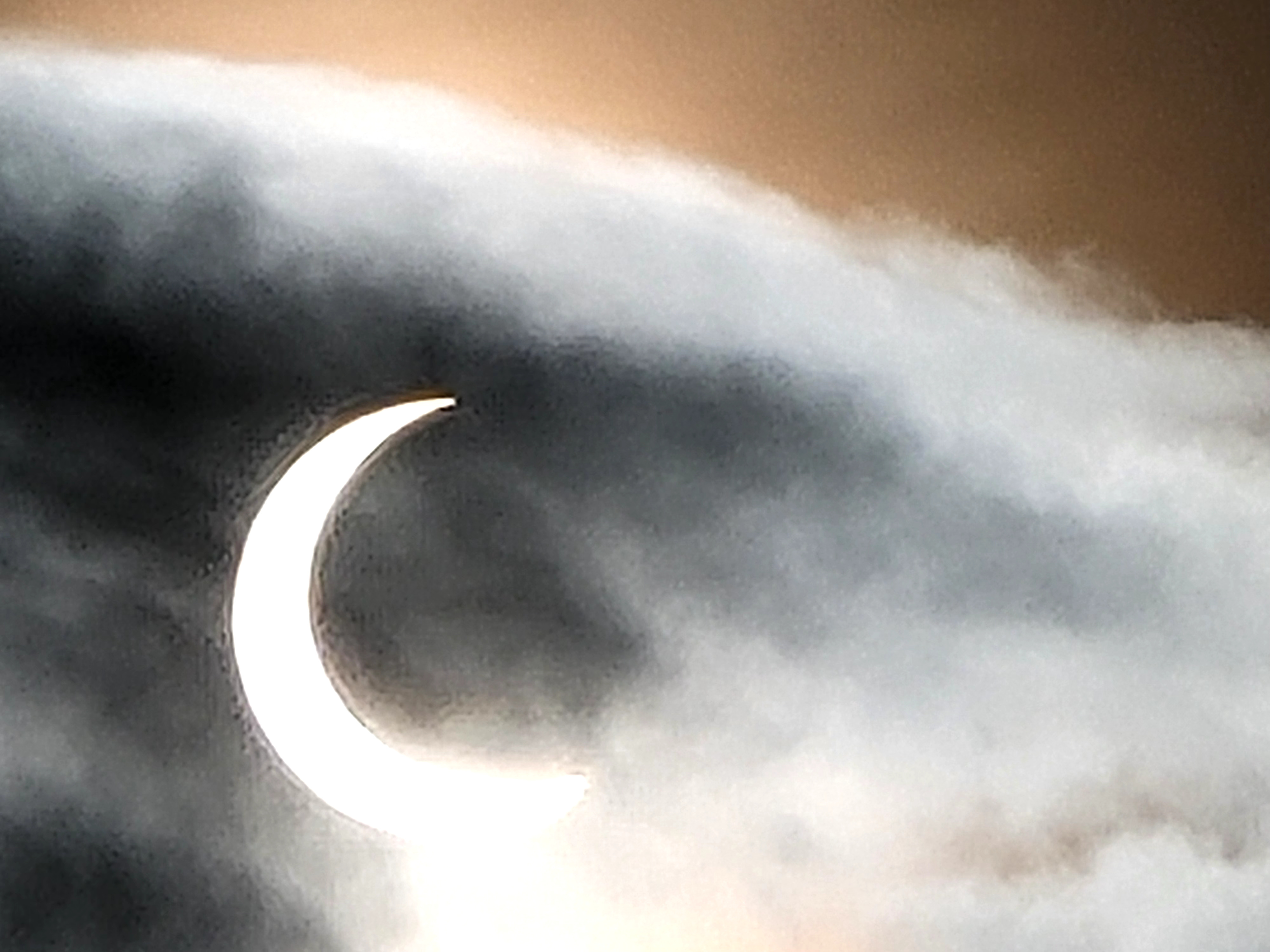 The eclipse of October 2023 was captured by the Galaxy Note 20 Ultra