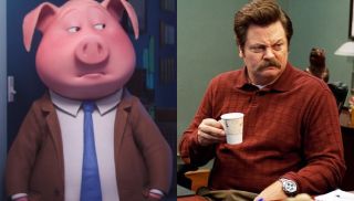 Nick Offerman's character in Sing 2.