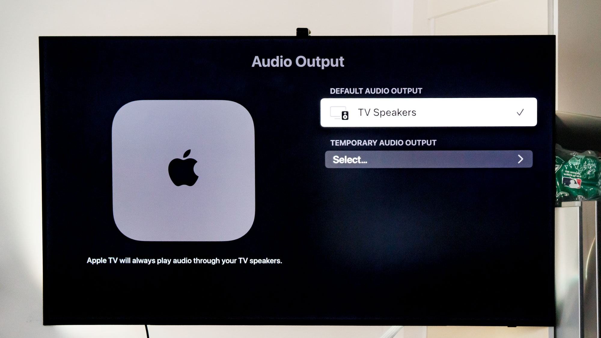 Apple TV 4K settings