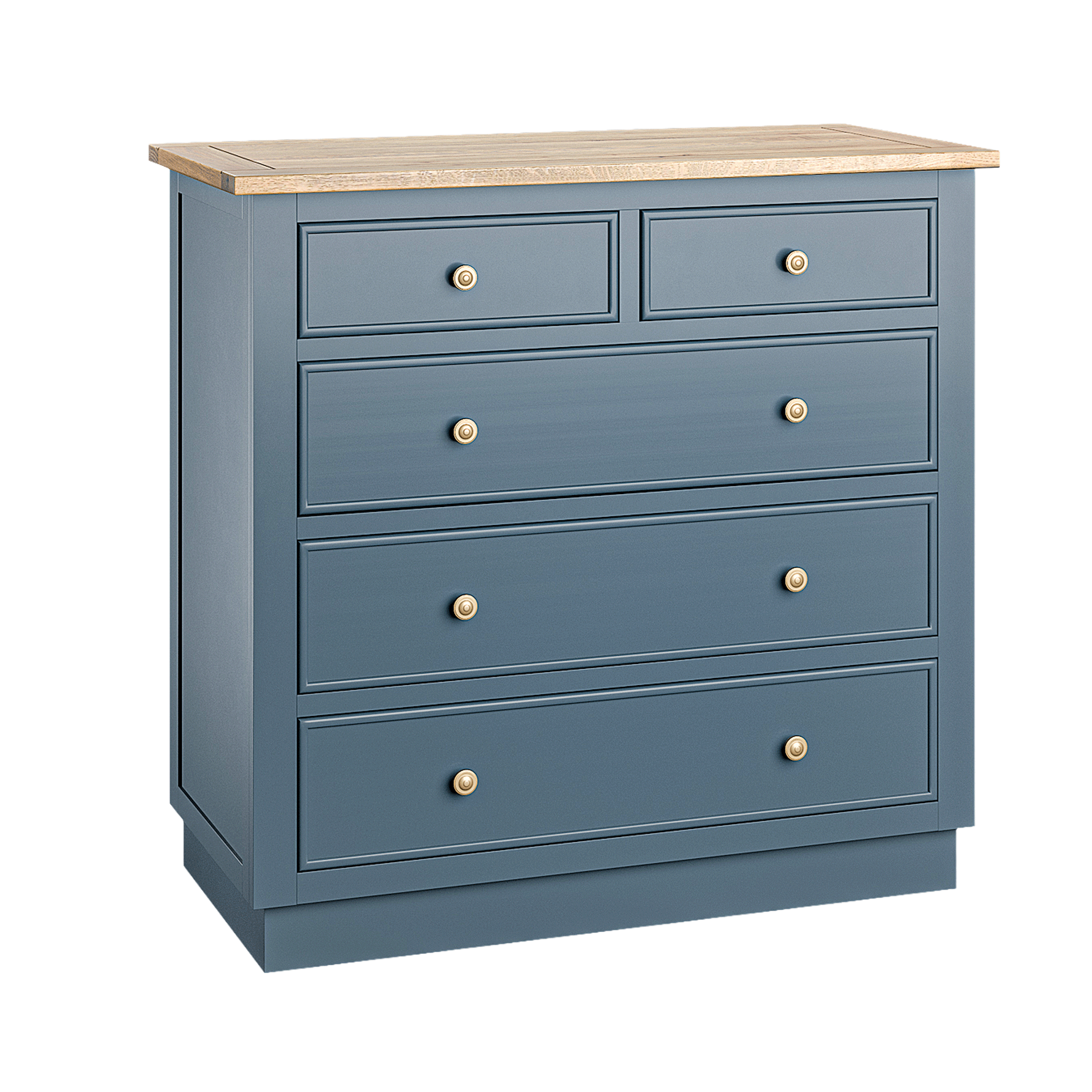 Oak Furnitureland Richmond oak chest of drawers against a white background