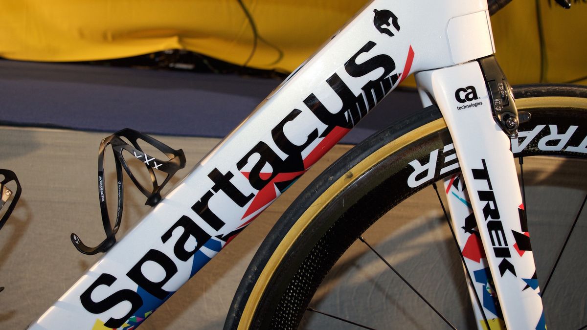 The colours of the graphics represent the rider&rsquo;s teams over his 16-year professional career.