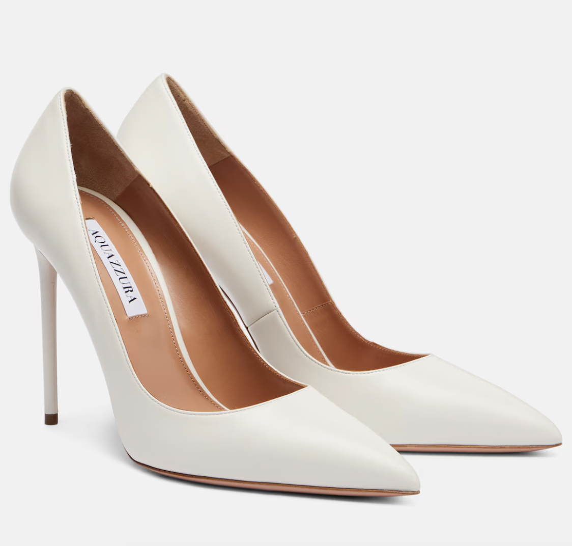 Aquazzura, Purist 105 leather pumps