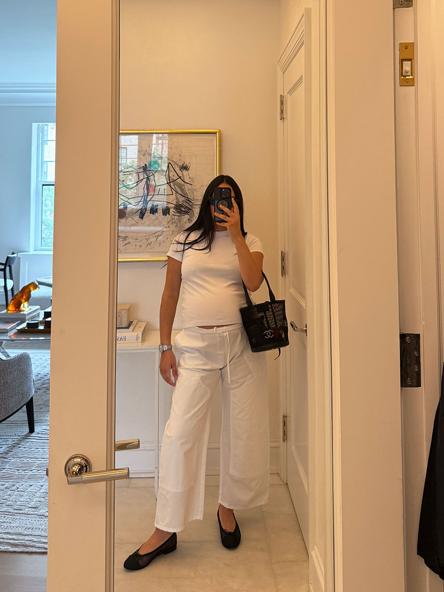 @nicoleakhtarzad mirror selfie in spring/summer ouftif