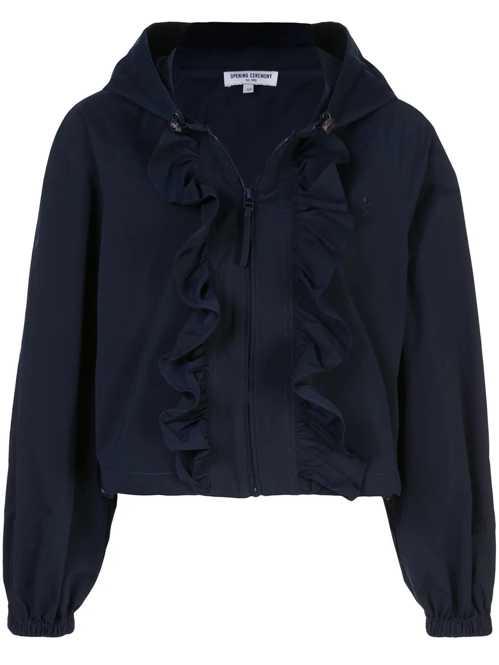 Ruffled "blue" Windbreaker | S