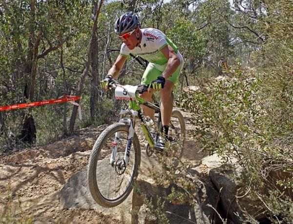 Chris Jongewaard rides to victory