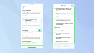 How to set up quick replies for your Ring Video Doorbell