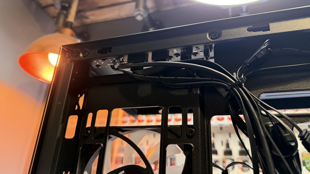 The Phanteks XT View Matrix case on a table.