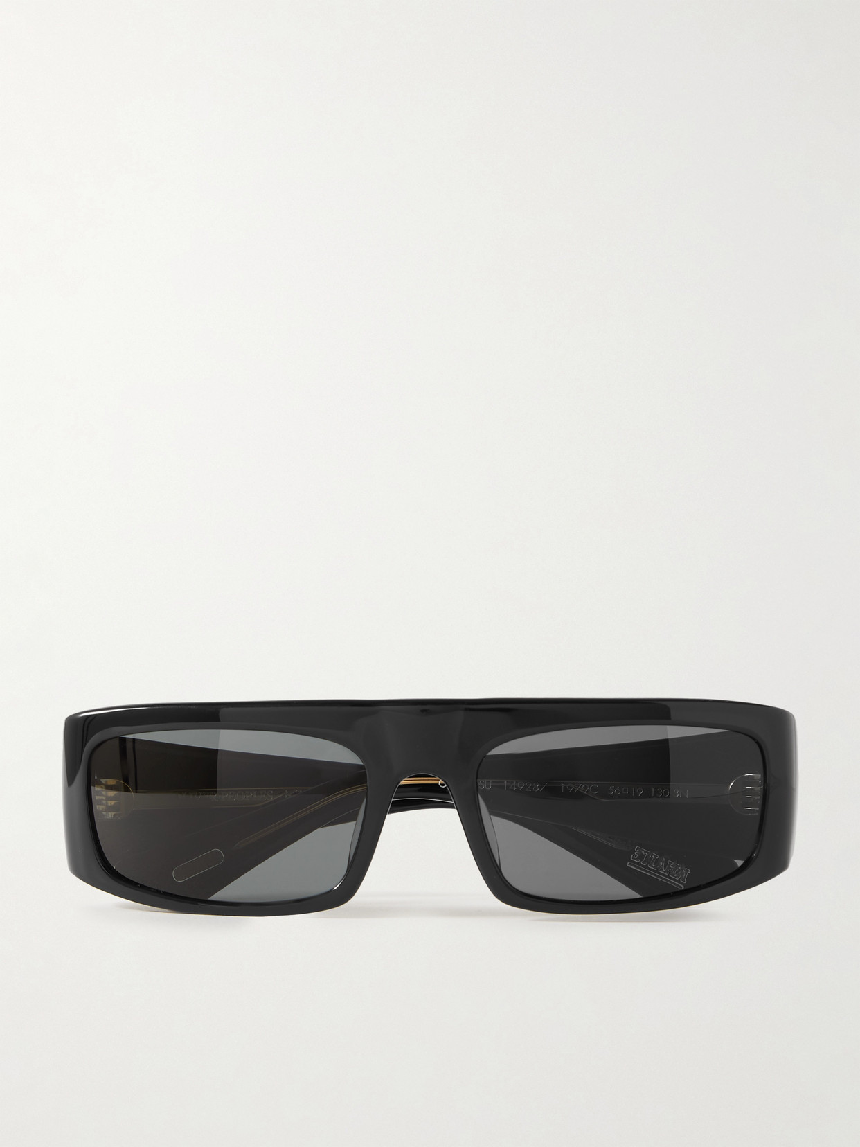 + Khaite 1979c Rectangular-Frame Acetate Sunglasses