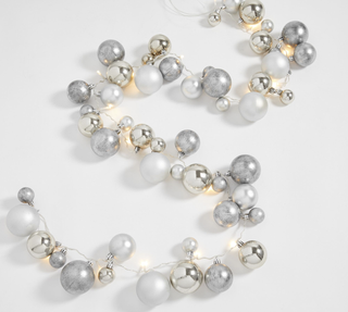 Ornament garland string lights from Pottery Barn.