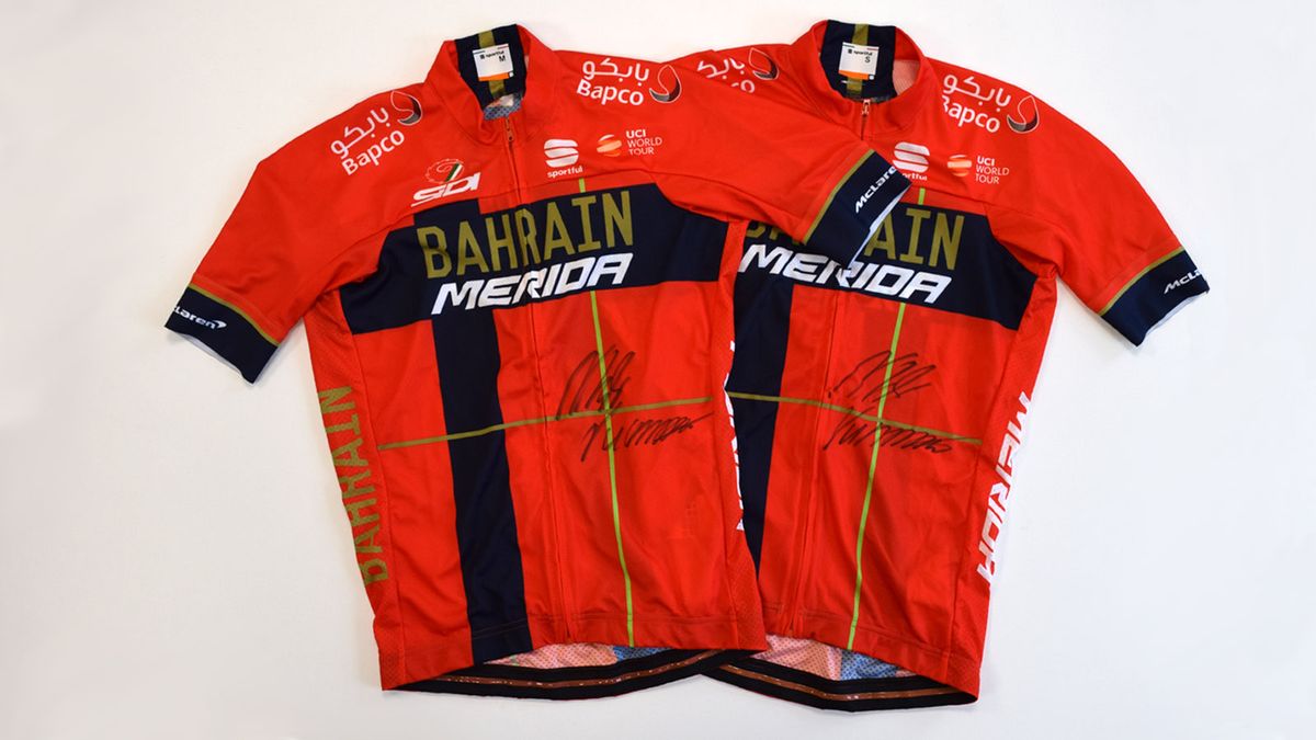 Win a Bahrain Merida Sportful jersey signed by Vincenzo Nibali