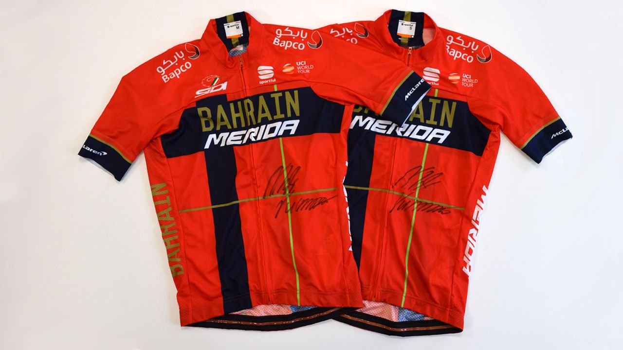 Win a Bahrain Merida Sportful jersey signed by Vincenzo Nibali