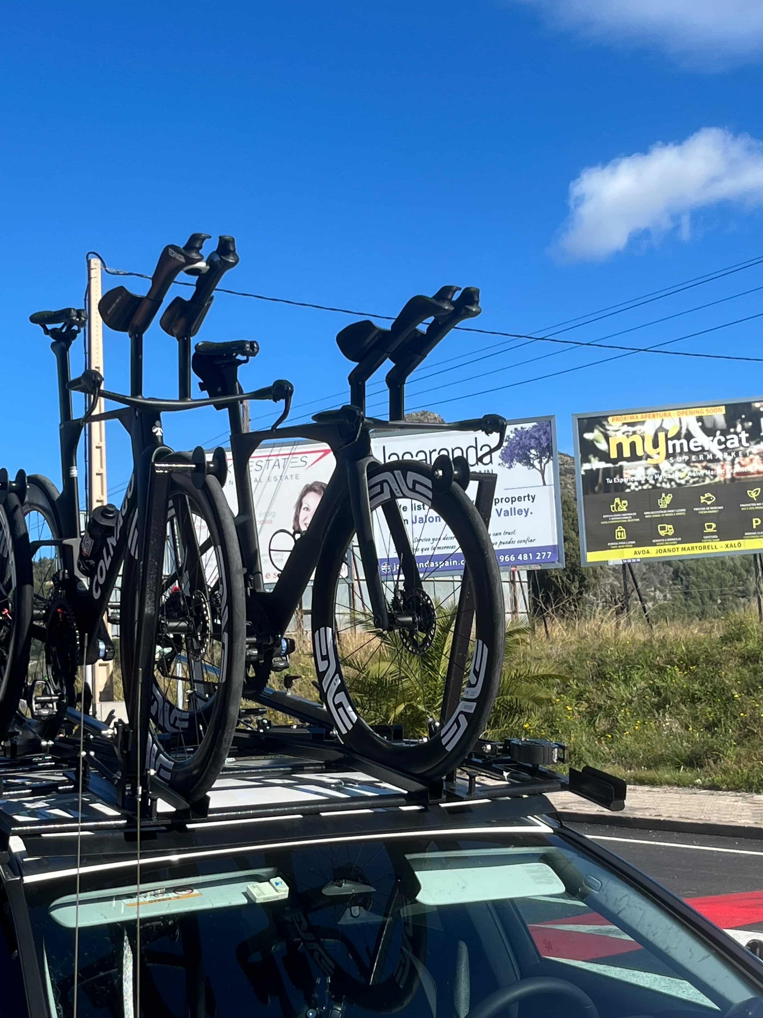 Una bicicleta de contrarreloj Colnago 