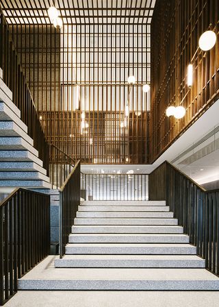 Staircase at The Sukhothai, Shanghai