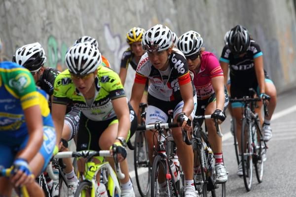 Ludivine Henrion (Lotto) in the break.