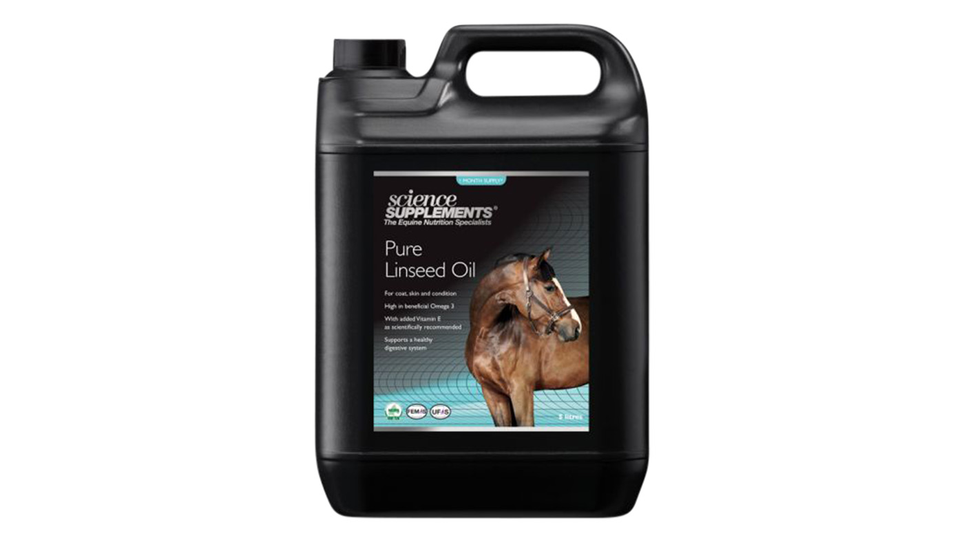 Science Supplements Pure Linseed Oil, one of the best oils for horses