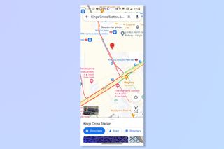 the Google maps traffic info on Android