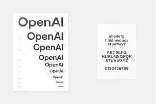 OpenAI Sans, a new bespoke sans serif typeface