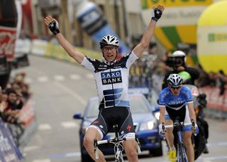 Jens Voigt wins, Tour of Catalonia 2010, stage four